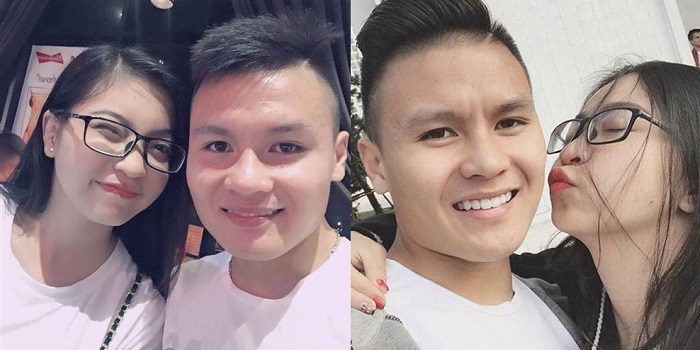 Nhật Lê là cô gái đầu tiên mà cầu thủ Quang Hải hẹn hò